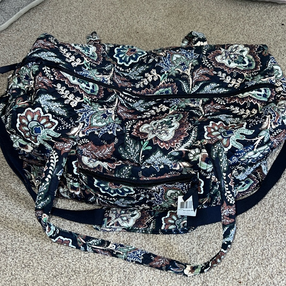 Vera Bradley Large Travel Duffel Java Navy Camo